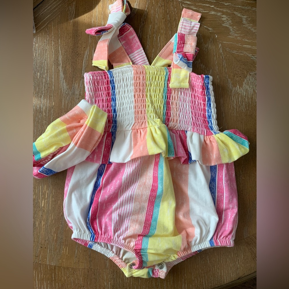 Brand New Jessica Simpson striped Onesie ADORABLE size  24M